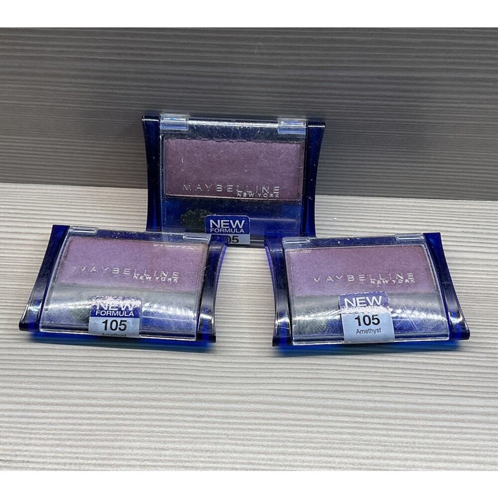 Maybelline Expert Wear Eyeshadow # 105 AMETHYST Rare HTF Lot Of 3